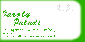 karoly paladi business card